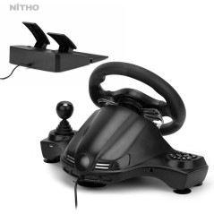Nitho DRIVE PRO V16 Racing Wheel and Pedals for PC, Xbox Series S/X, Xbox One S, and PS3 - Unleash Your Racing Potential!